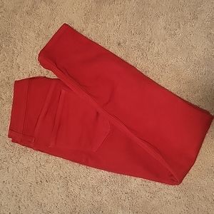 Red Madewell skinny jeans